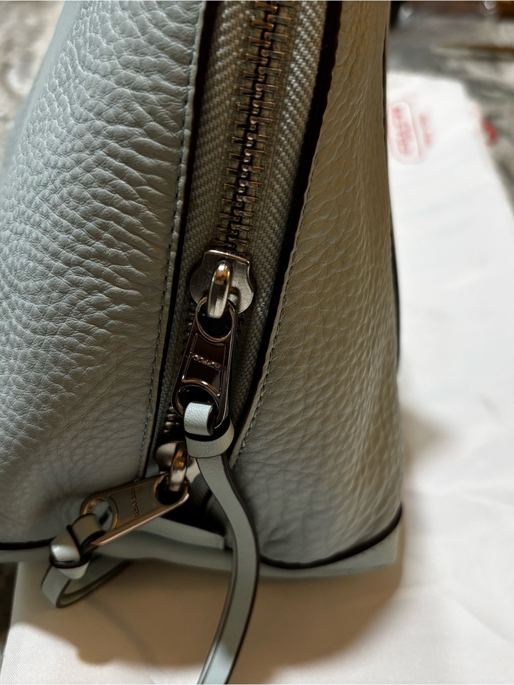 Coach Bleeker Preston Satchel 2013 with crossbody and Coach dusty lt blue - Picture 3 of 8